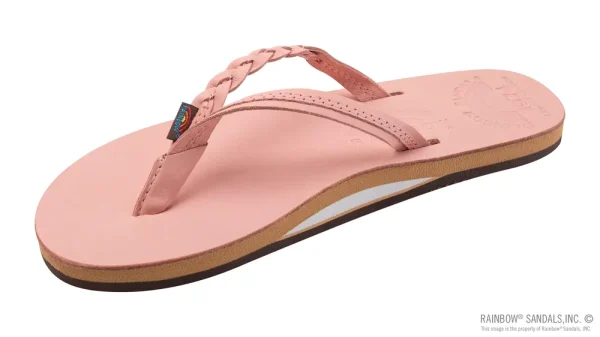 Legacy Collection Flirty Braidy Pink Single Layer Premier Leather w/Braid